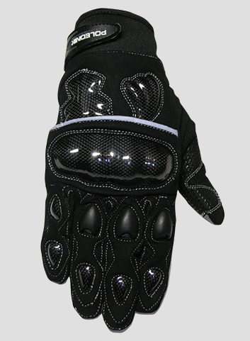 POLEDNIK rukavice, model carbon, čierne 