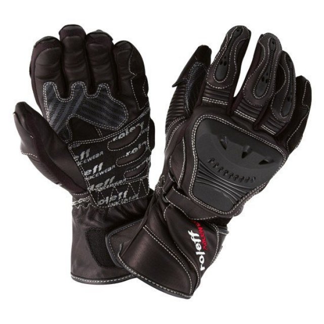 ROLEFF kožené rukavice, model RO85, čierne 