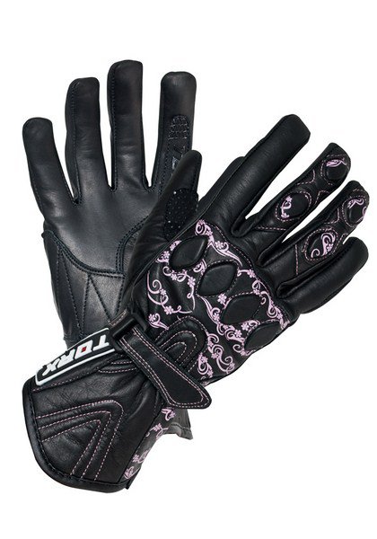 TORX dámske kožené rukavice, model bella, čierne