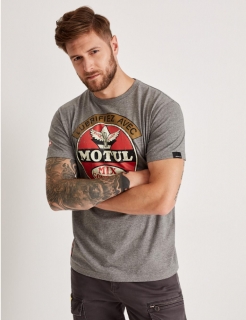 DIVERSE tričko, model Motul, sivé