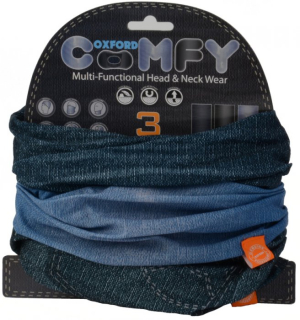 OXFORD COMFY termo nákrčník, viacúčelový, 3ks v balení, model jeans