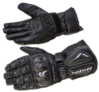 ROLEFF kožené rukavice, model RO67, čierne 