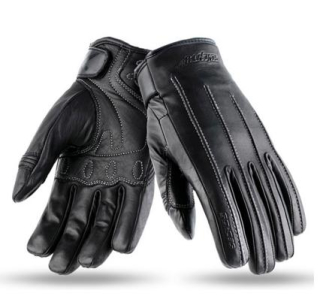 SEVENTY DEGREES dámske kožené rukavice, model SD-C35 winter urban, čierne 