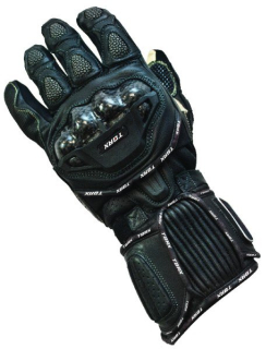 TORX kožené rukavice, model kangoo track, čierne